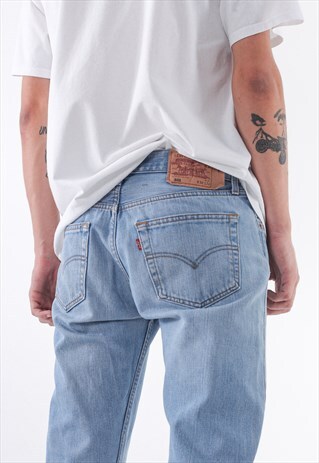VINTAGE LEVIS 501 DENIM PANTS TROUSERS 90S BLUE