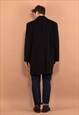 VINTAGE 00'S MEN WOOL BLEND COAT IN DARK GRAY