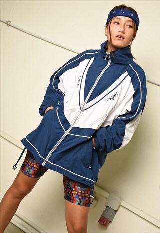 90S RETRO ATHLEISURE SPORTS OVERSIZED BOMBER JACKET