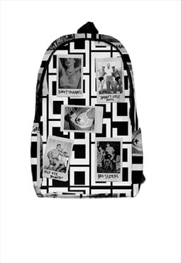 Retro Hollywood backpack grunge festival 69 rucksack white
