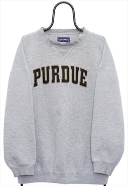 Vintage Purdue Boilermakers NCAA Grey Sweatshirt Mens