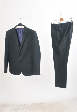 Vintage 90s full suit in grey