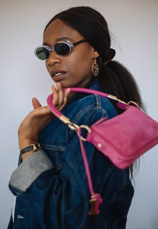 VINTAGE Y2K SMALL ICEBERG SUEDE HANDBAG