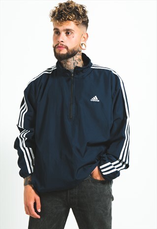 VINTAGE 90S 1/4 ZIP ADIDAS JACKET / S5658
