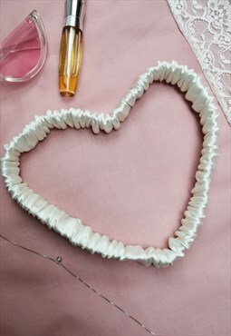 Handmade pearl white Bath & SPA hair secure headband