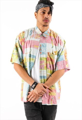 VINTAGE PATTERN SHIRT PSAW232D