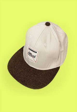 VINTAGE OFFICIAL CALIFORNIA HAT BASEBALL CAP FLAT VISOR FELT