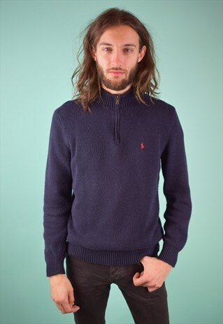 VINTAGE 90'S RALPH LAUREN 1/4 ZIP JUMPER