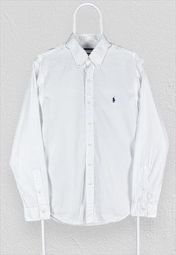 Polo Ralph Lauren White Shirt Long Sleeve Mens Medium