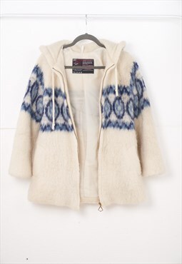 Vintage Stobi Knit Feece Hooded Jacket 