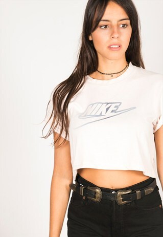 VINTAGE 90S USA CROP T-SHIRT / R812