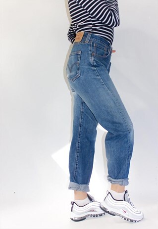 VINTAGE 90'S 501 BOYFRIEND FIT LEVI JEANS DISTRESSED