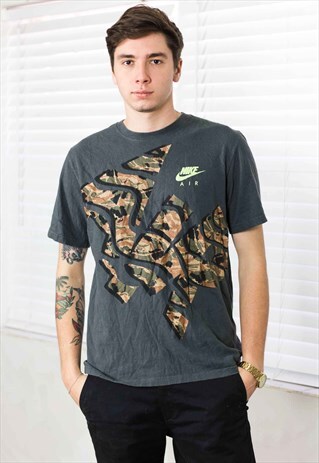 VINTAGE NIKE AIR T-SHIRT LOGO 90S L 7.3