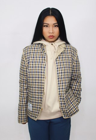 VINTAGE AQUASCUTUM HOUSE CHECK QUILTED JACKET