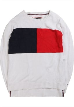 Tommy Hilfiger  Knitted Crewneck Jumper / Sweater XSmall Whi