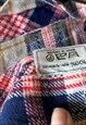 CHECKERED PLAID SCHOOL LOLITA PLEATED MINI 70S SKIRT LARGE