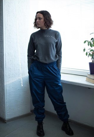 VINTAGE 90'S DARK BLUE SPORTS JOGGERS