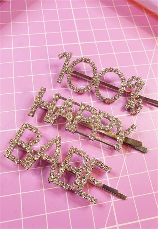 MULTIPACK STATEMENT DIAMANTE HAIR CLIP/SLIDE