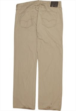 Vintage 90's Levi's Trousers / Pants Straight Leg Baggy Tan