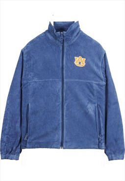 Vintage 90's Columbia Fleece Jumper College Zip Up Navy Blue