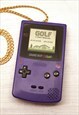 GOLF 8-BIT GAME ON GOLD CHAIN