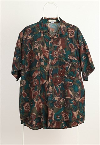 VINTAGE HIGH ADVANTAGE ABSTRACT PRINT SHIRT