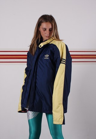 YELLOW & NAVY ADIDAS COAT