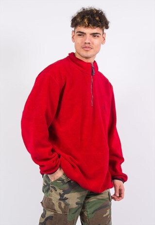 NAUTICA 1/4 ZIP FLEECE SWEATSHIRT