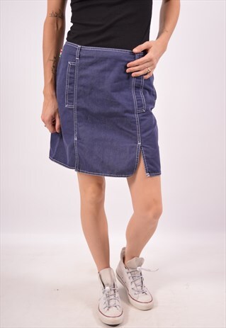 VINTAGE MOSCHINO DENIM SKIRT BLUE