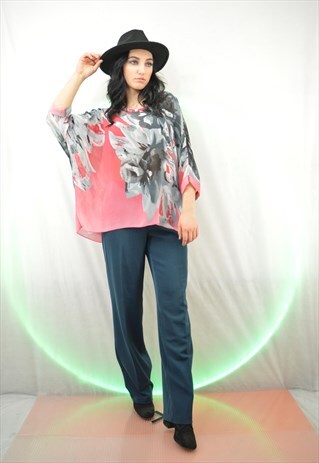 VINTAGE MULTICOLOUR RETRO BLOUSE