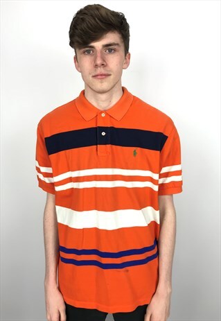 VINTAGE RALPH LAUREN STRIPED POLO SHIRT