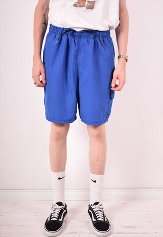 NIKE MENS VINTAGE SHORTS XL BLUE 90S