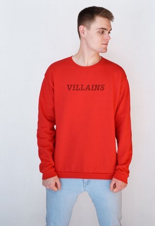 RED VILLAINS LINED SWEATSHIRT