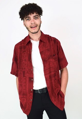 VINTAGE 90'S RED FESTIVAL SHIRT