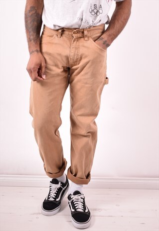 CARHARTT MENS VINTAGE JEANS W31 L32 BROWN 90S