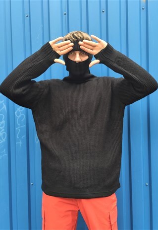 turtle neck oversized jumper
