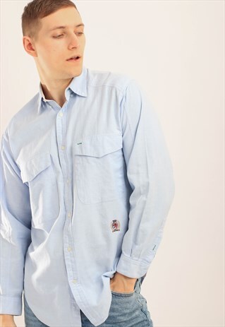 VINTAGE TOMMY HILFIGER SHIRT BLUE