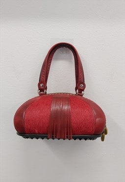 Y2K Alaluna Fringe Grab Bag Red