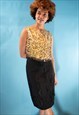 VINTAGE 1960S SIZE M SEQUIN EMBELLISHED TASSEL TOP IN YELLOW
