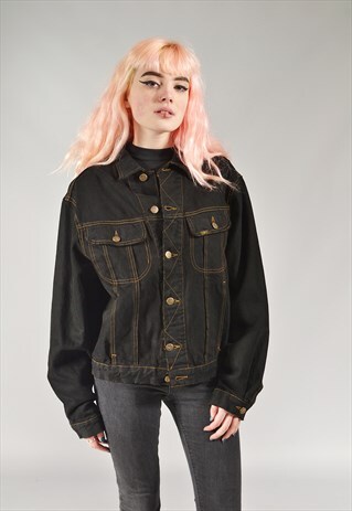 VINTAGE LEE BLACK DENIM JACKET