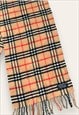 VINTAGE EARLY 00S CASHMERE NOVA CHECK ICONIC BURBERRY SCARF