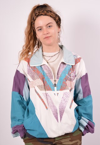 VINTAGE SERGIO TACCHINI TRACKSUIT TOP JACKET MULTI
