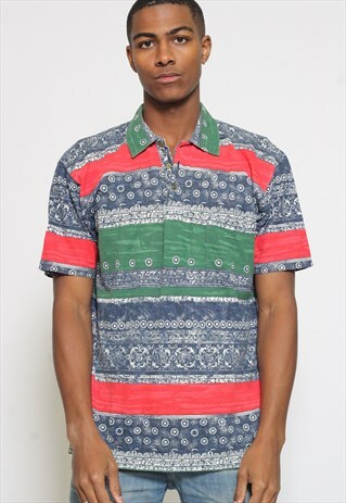 VINTAGE PATTERN POLO SHIRT