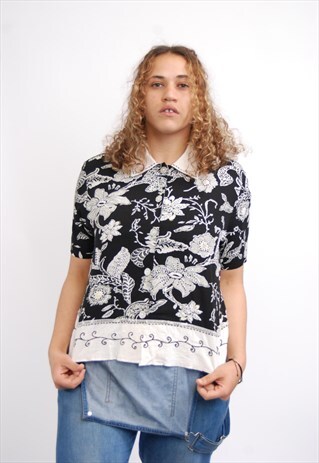 VINTAGE FLORAL BLOUSE