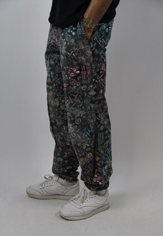 VINTAGE PATTERNED JOGGER BOTTOMS