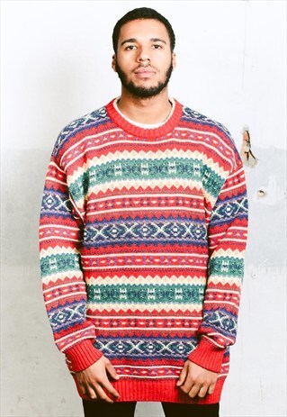 VINTAGE 90S PATTERNED JUMPER
