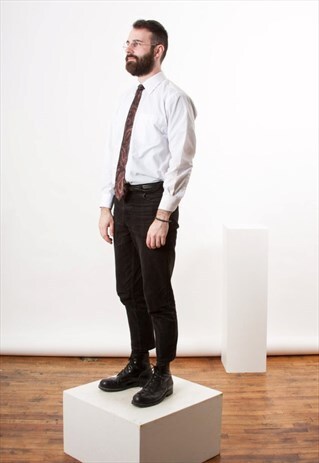 ABSTRACT PLUM NECKTIE / PAISLEY SLIM TIE