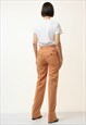 80S VINTAGE NEVADA BROWN HIGH WAISTED WOMAN TROUSERS 4374