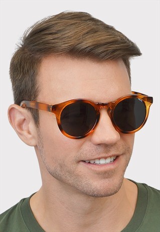 LAKEWOOD LARGE ROUND MENS WOMENS SUNGLASSES