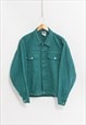 VINTAGE GREEN DENIM JACKET SPRING MEN SIZE M